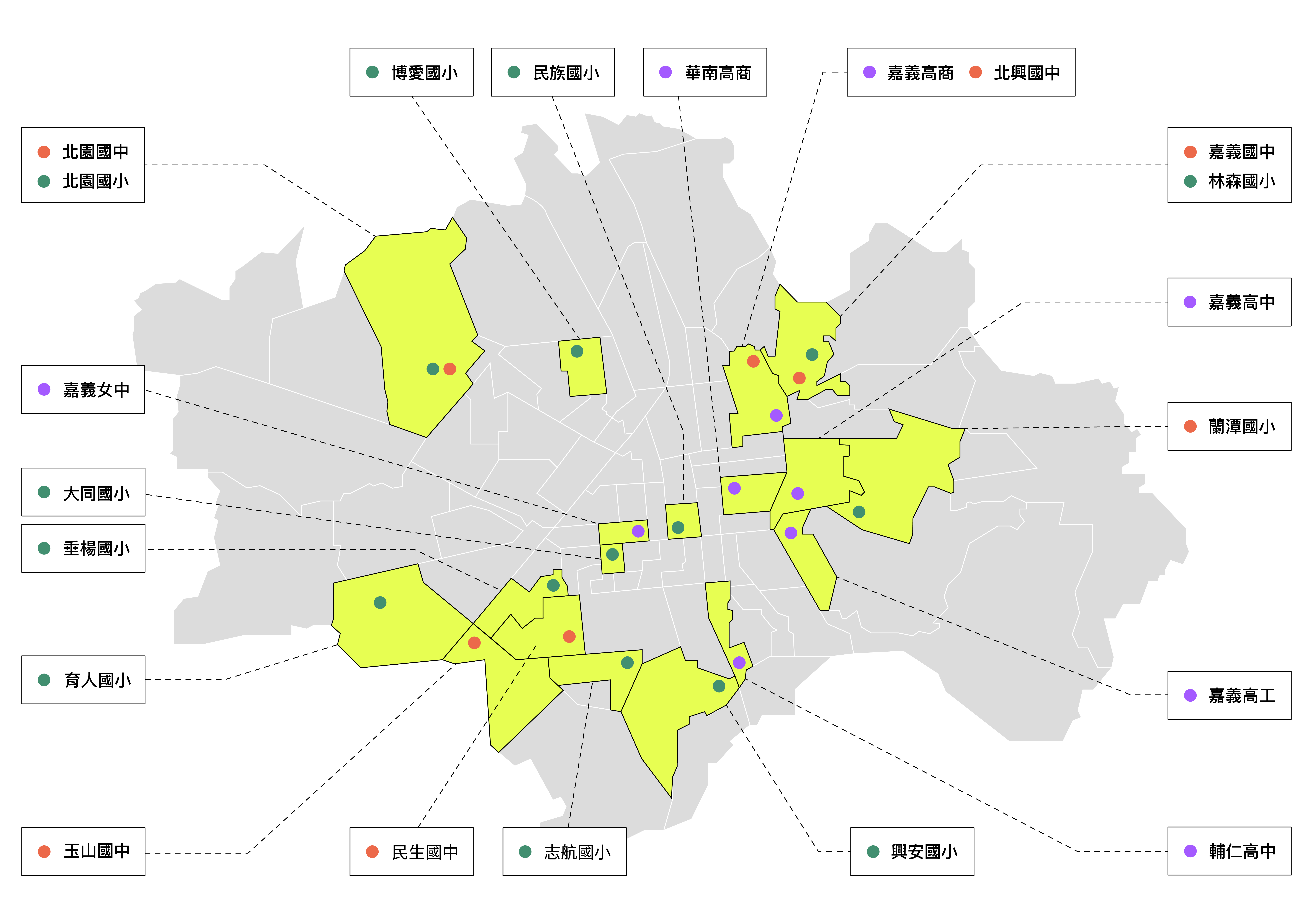 計畫案分布地圖